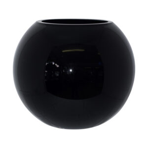 Black Bubble Ball Vase 17x20cm