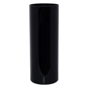 Black Cylinder Vase 40x15cm